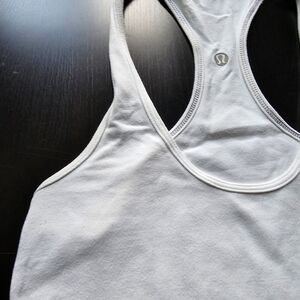 Lululemon racerback tank in white size 6